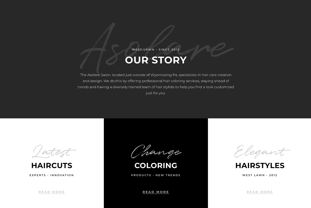 Porfolio Layout - Asolare Our Story
