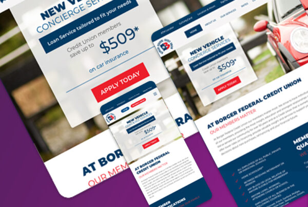Portfolio Featured Thumbnail - Borger FCU Web Design