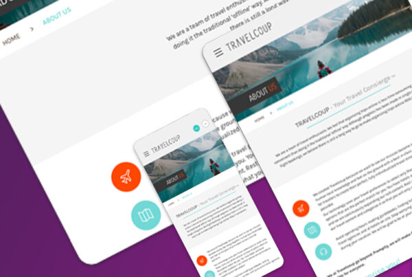 Portfolio Featured Thumbnail Template Web Design - Travelcoup