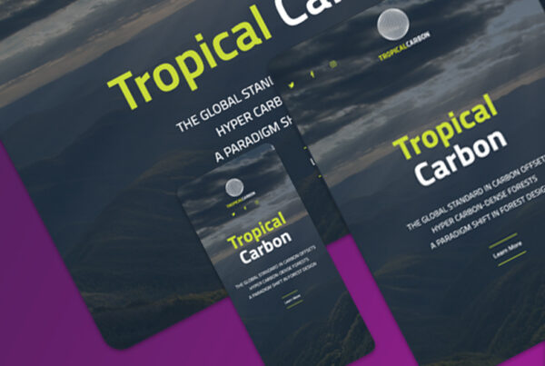 Portfolio Featured Thumbnail Web Design - Tropical Carbon