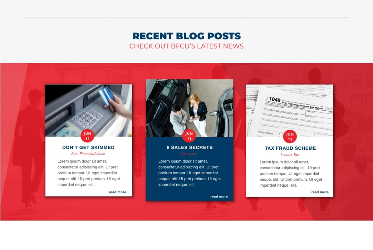 Portfolio Layout - Borger FCU Blog Section Portfolio Layout - Borger FCU Blog Section